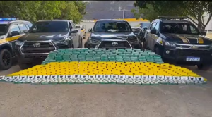 Polícia Rodoviária Federal apreende 450 kg de cocaína e prende dois suspeitos na BR-232, em Salgueiro